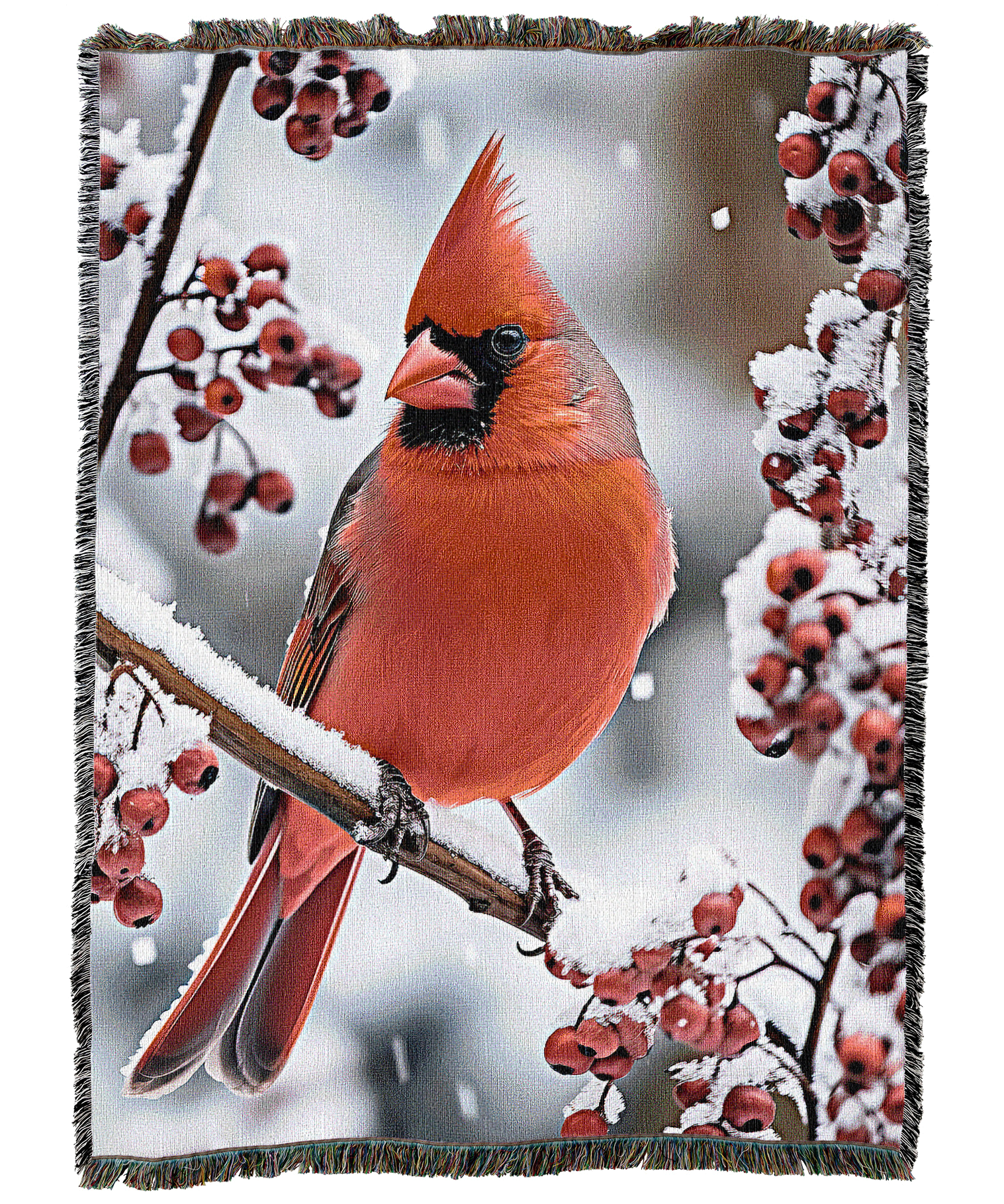 Winter Cardinal 3 Blanket