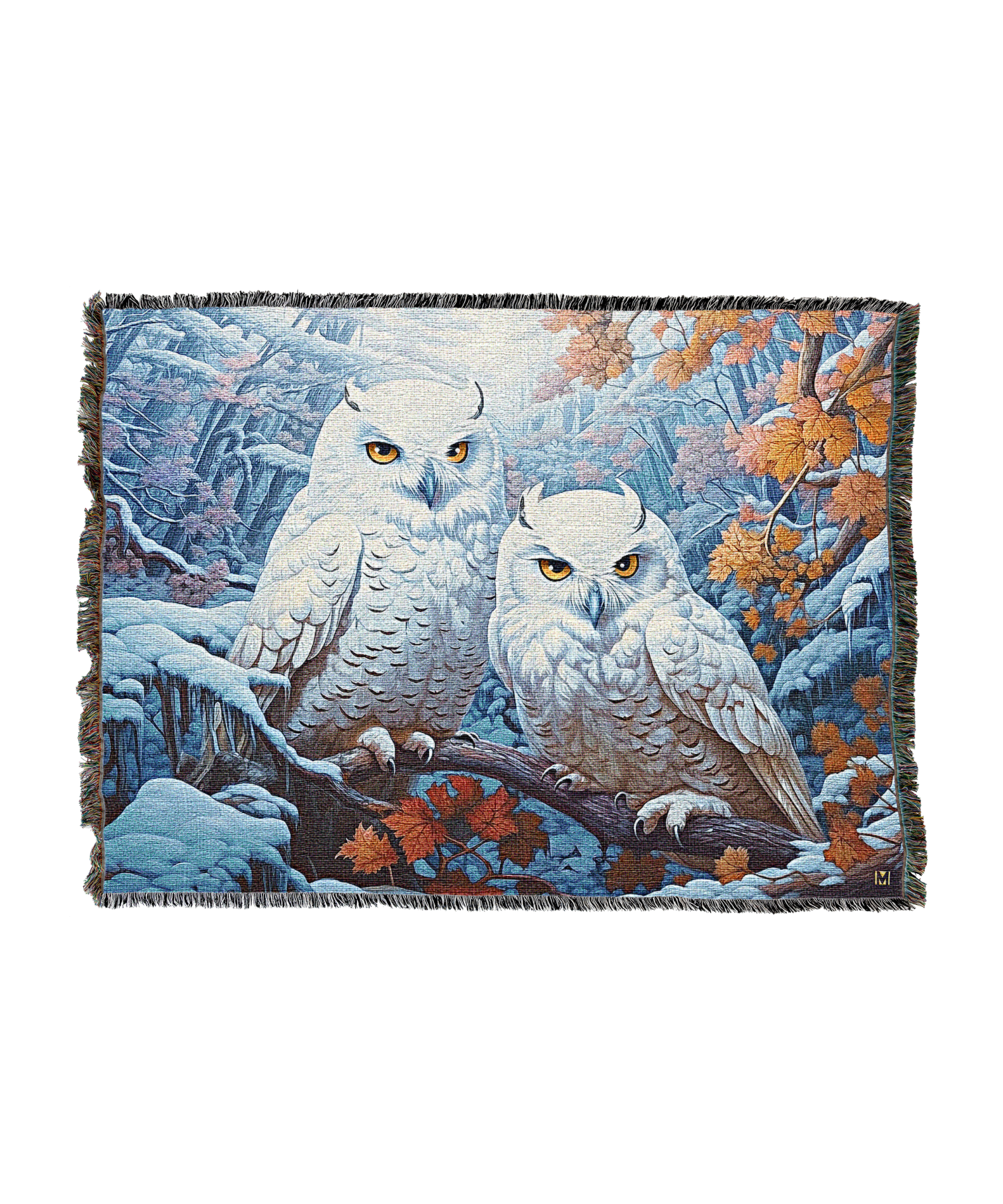 Snowy Owl Winter Blanket