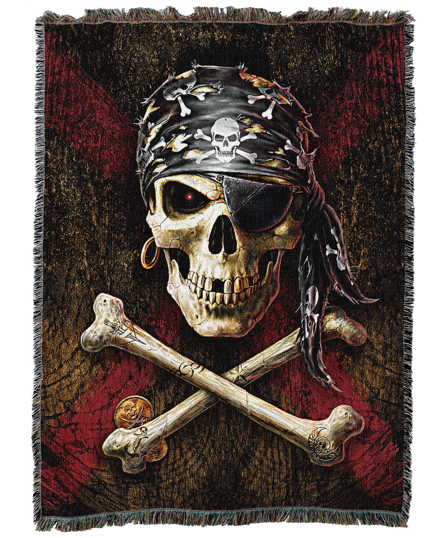Pirate Skull Blanket