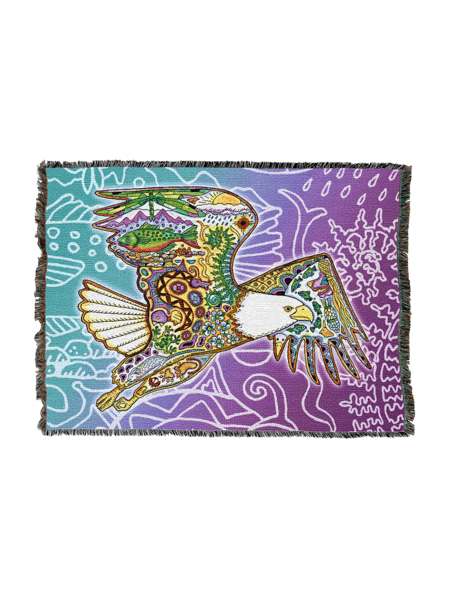 Bald Eagle Totem Blanket
