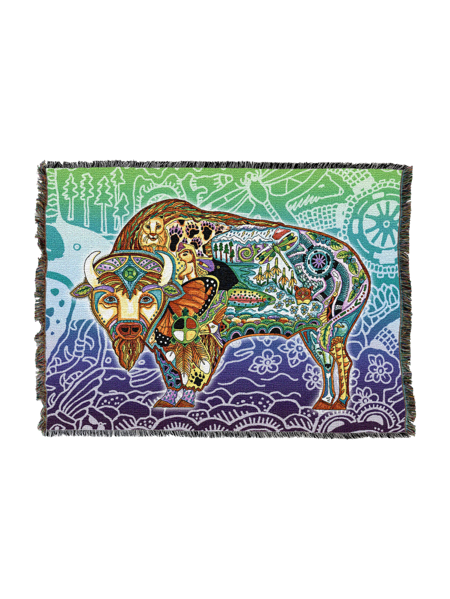 Bison Totem Blanket