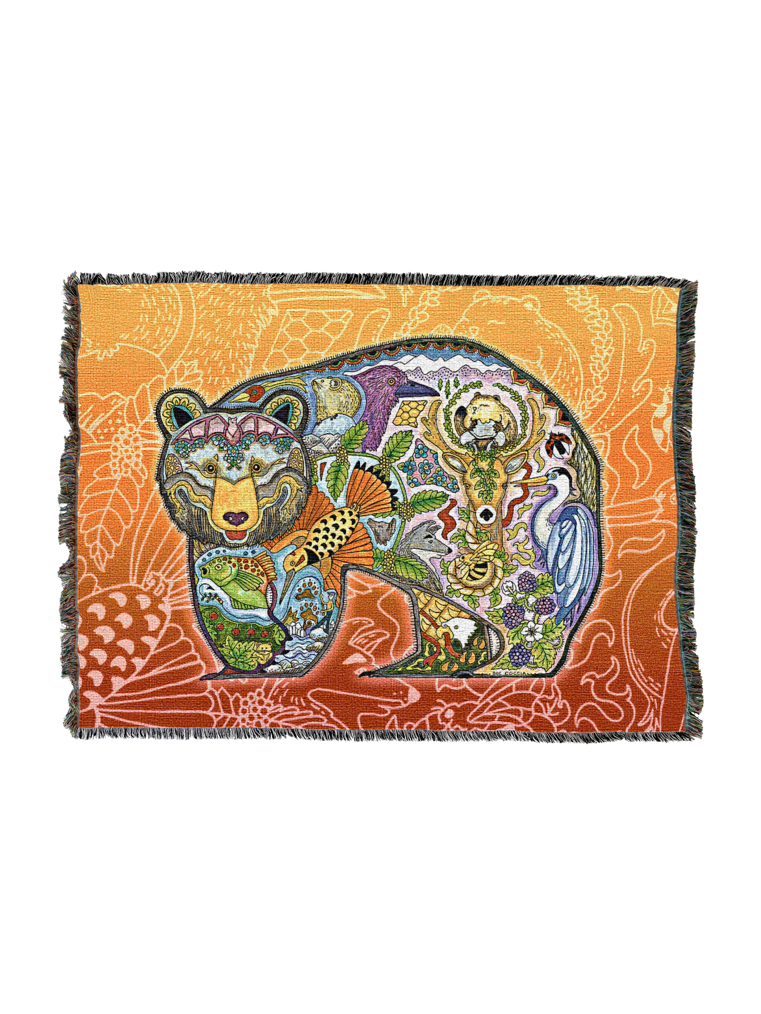 Black Bear Totem Blanket 2