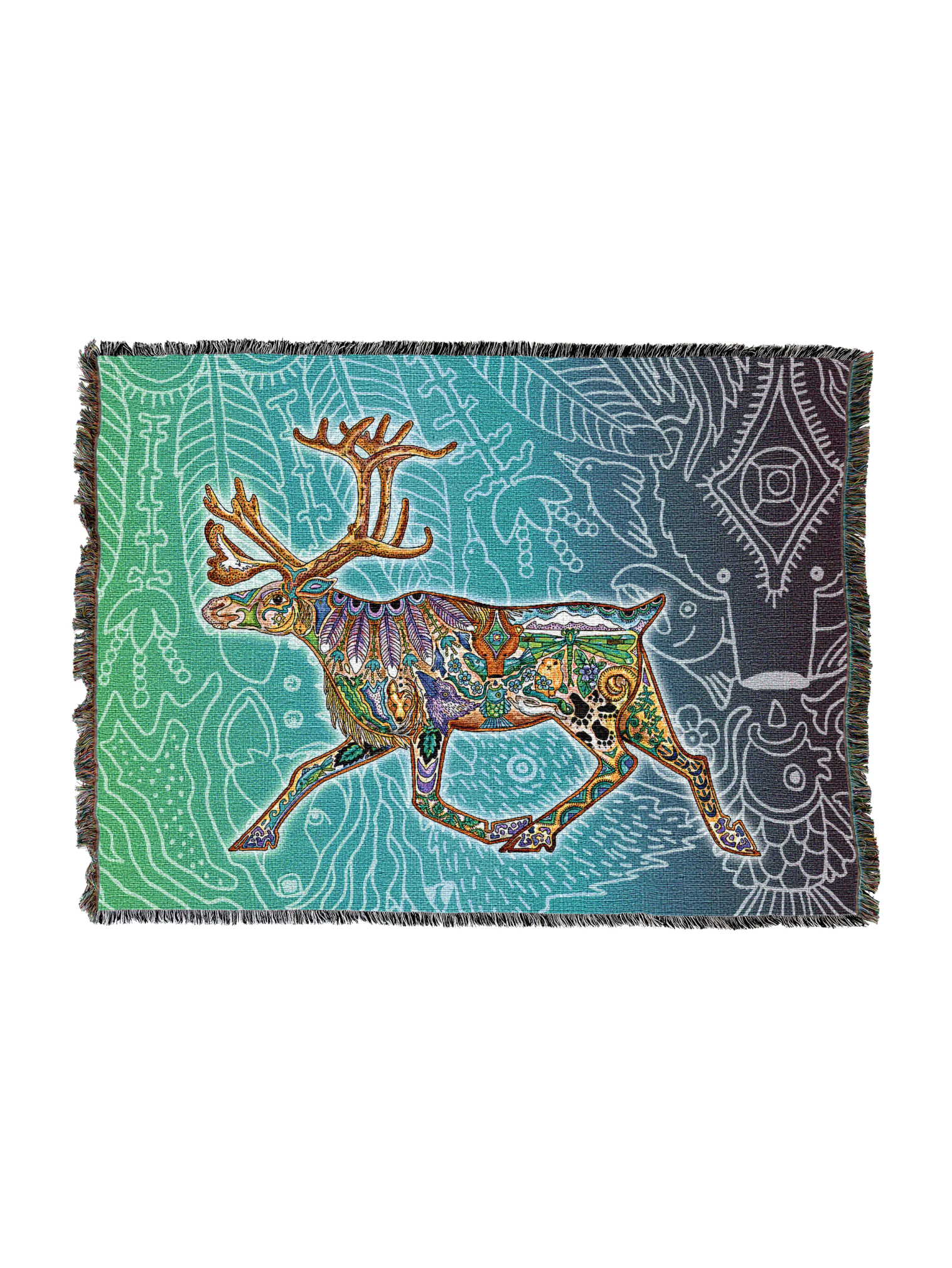 Caribou Totem Blanket