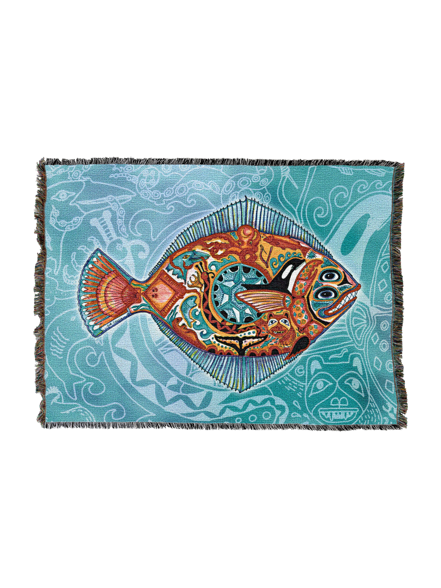 Halibut Totem Blanket 2
