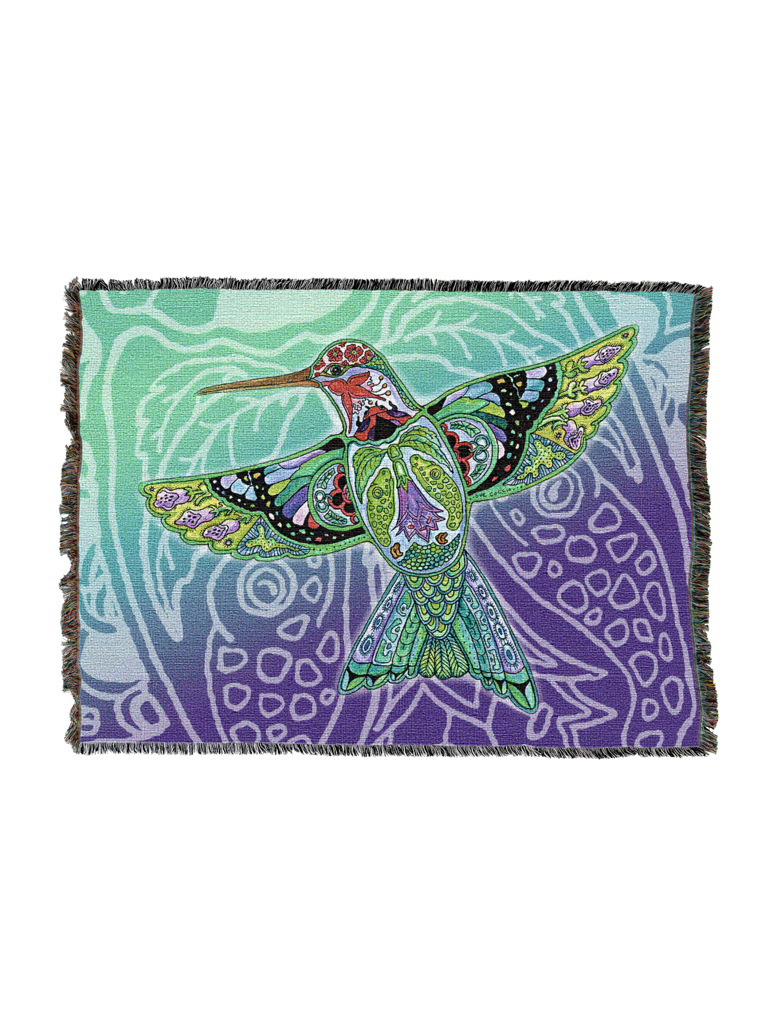 Hummingbird Totem Blanket 2