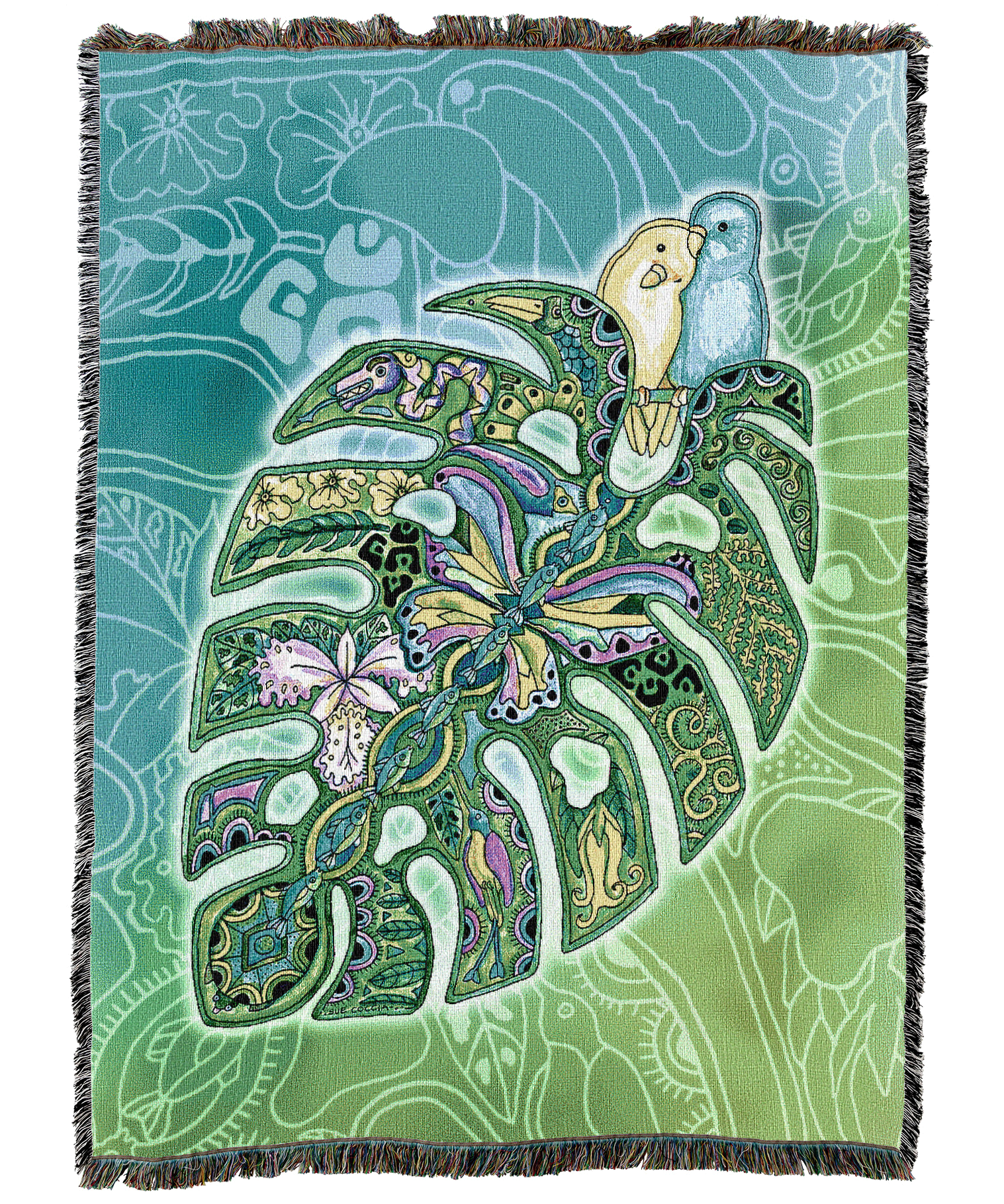 Monstera Blanket