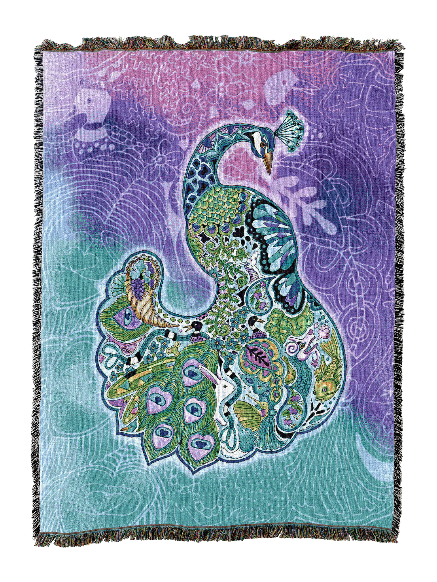 Peacock Blanket