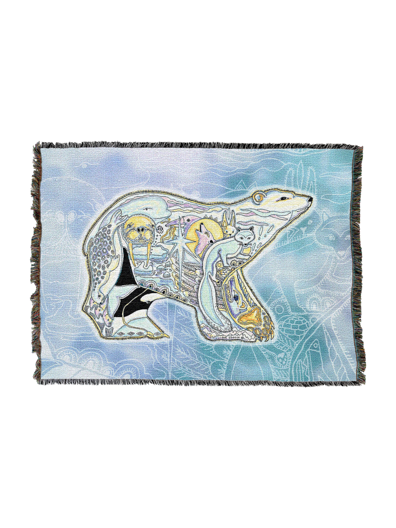 Polar Bear Totem Blanket