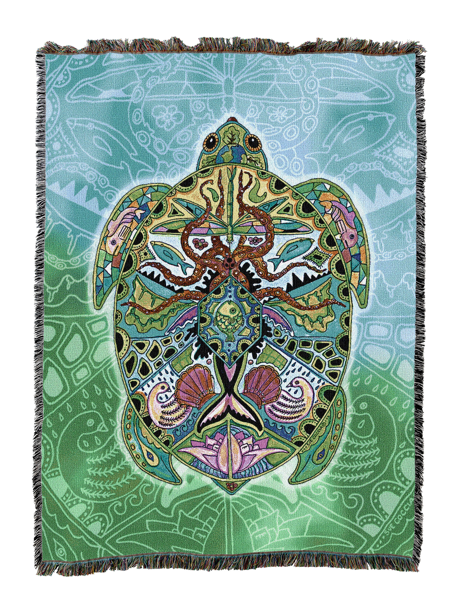 Sea Turtletotem Blanket 2