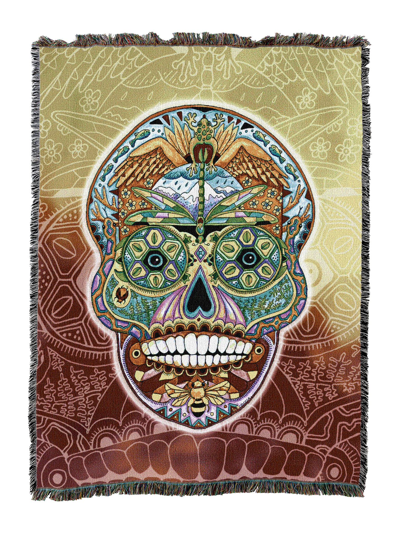 Sugar Skull Totem Blanket