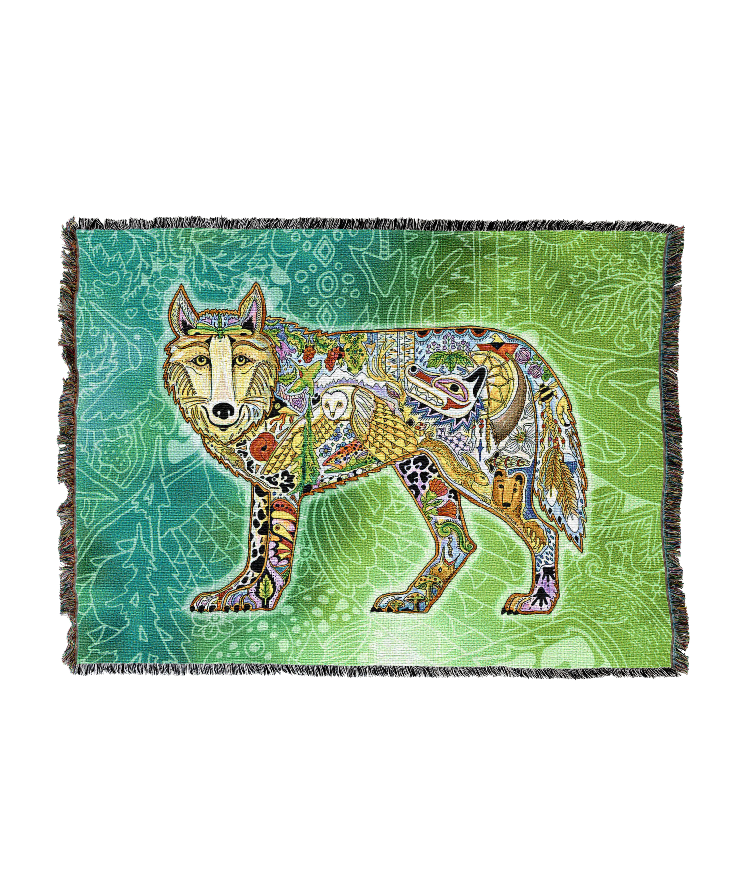 Wolf Standing Blanket
