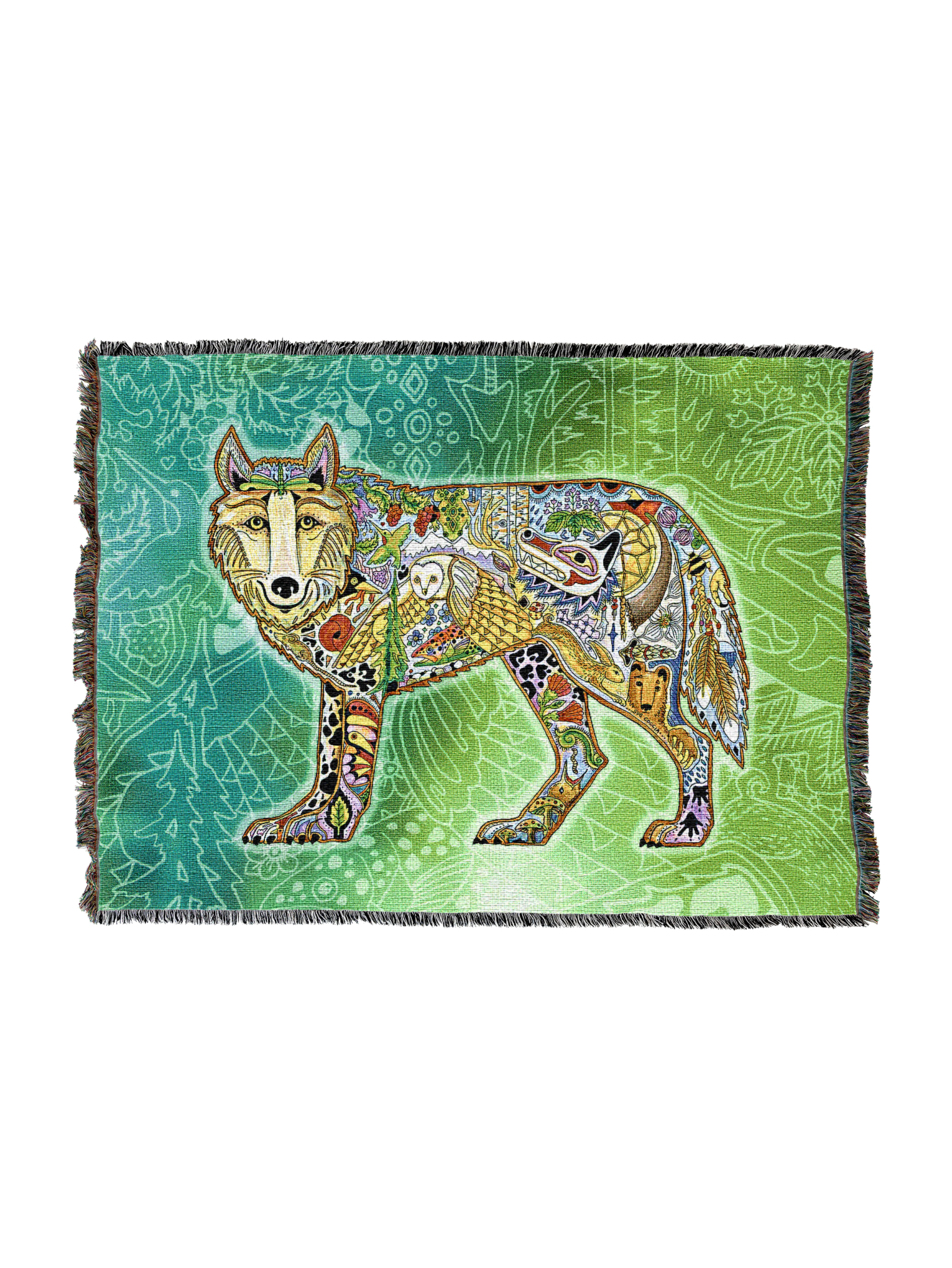 Wolf Standing Blanket