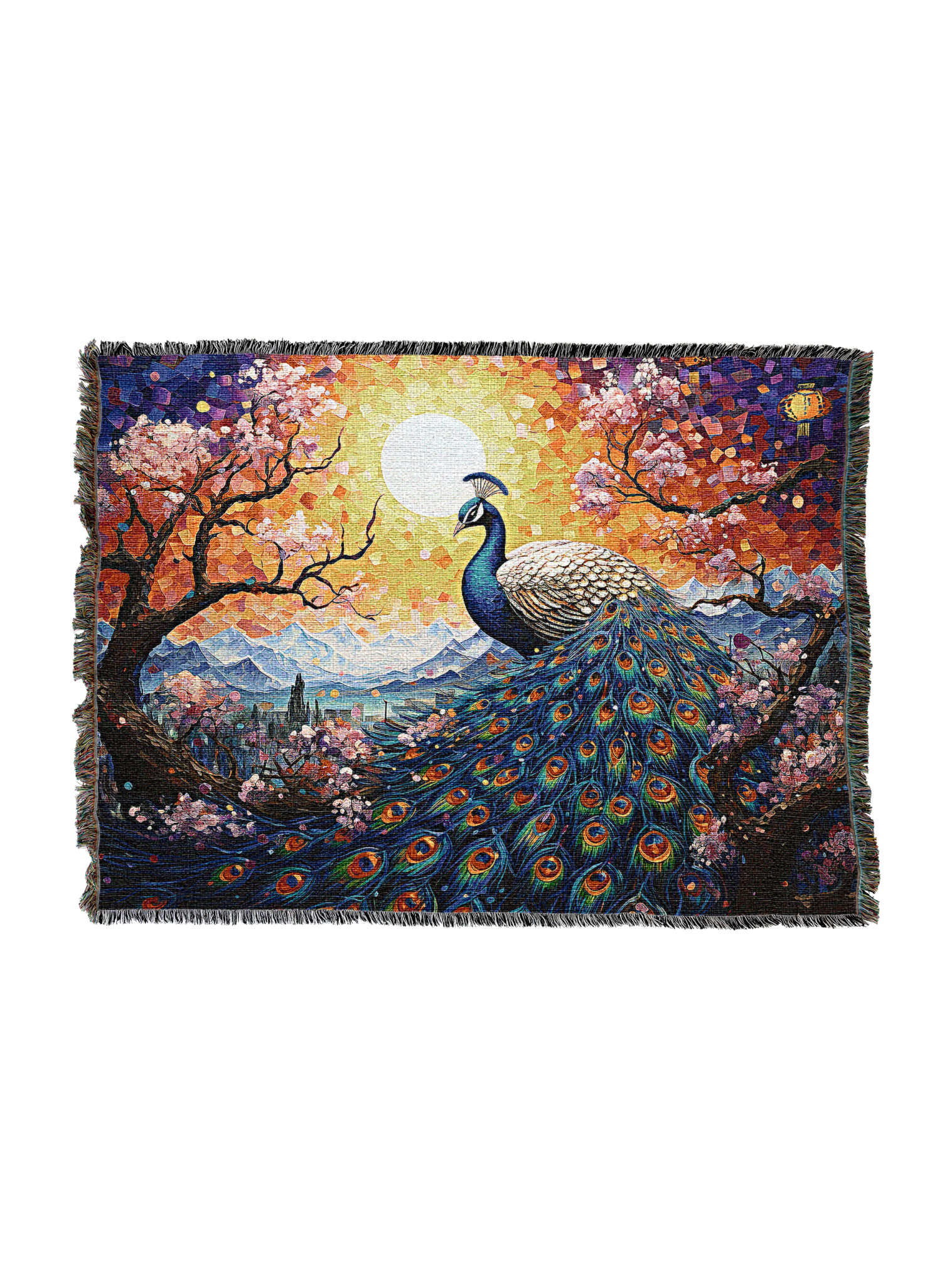 Peacock Paint Blanket