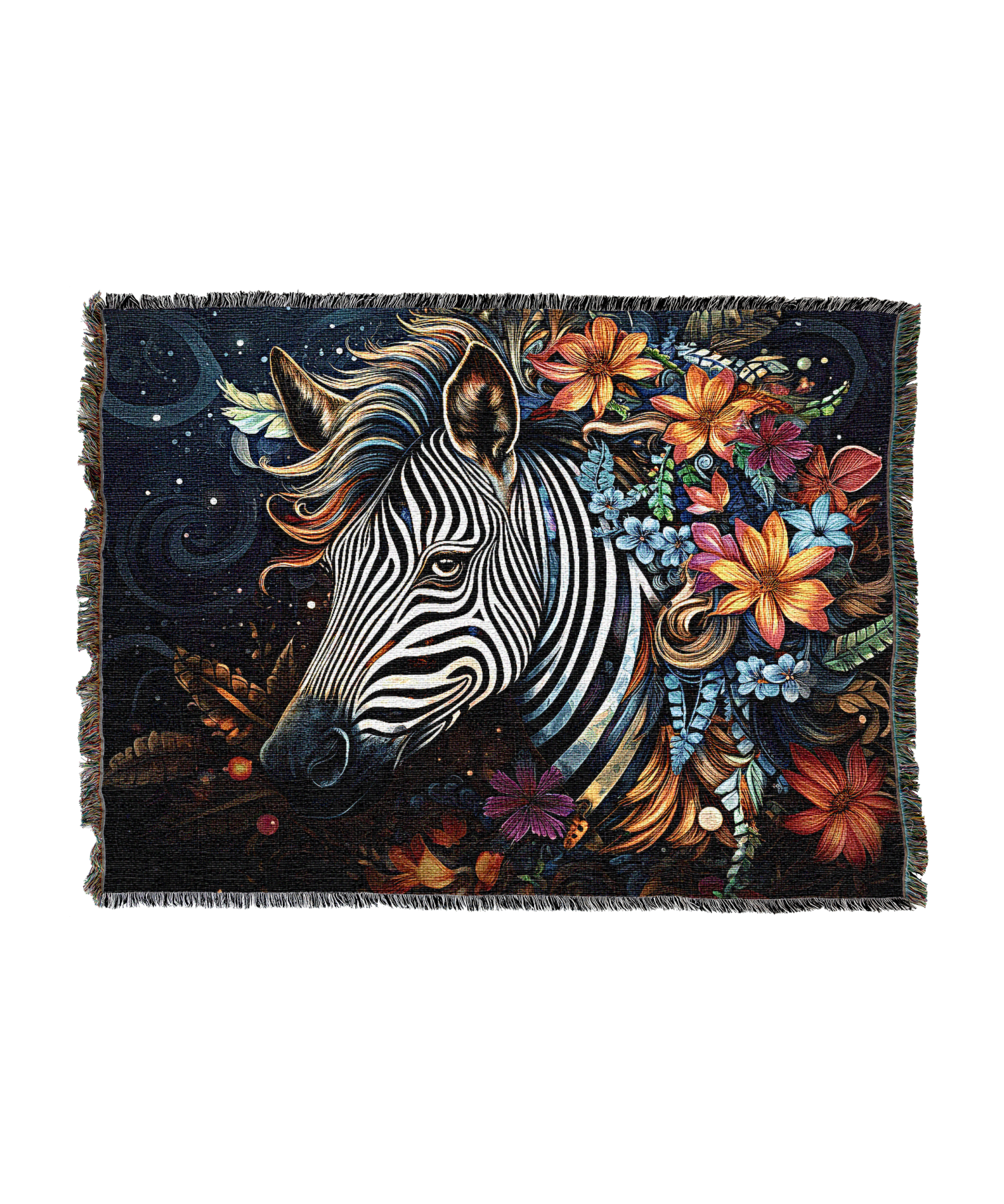 Boho Zebra Blanket