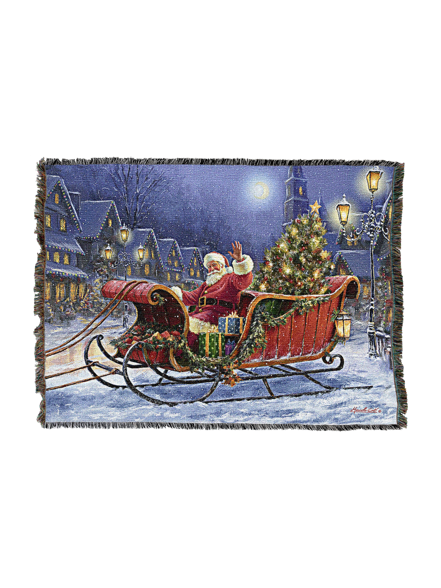 Santa Ready To Fly Blanket