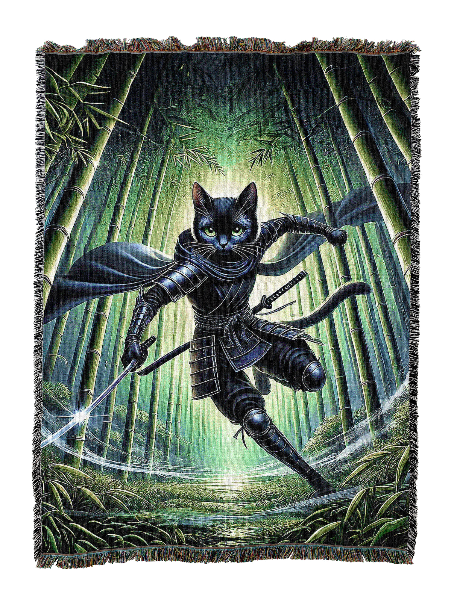 Ninja Cat Blanket