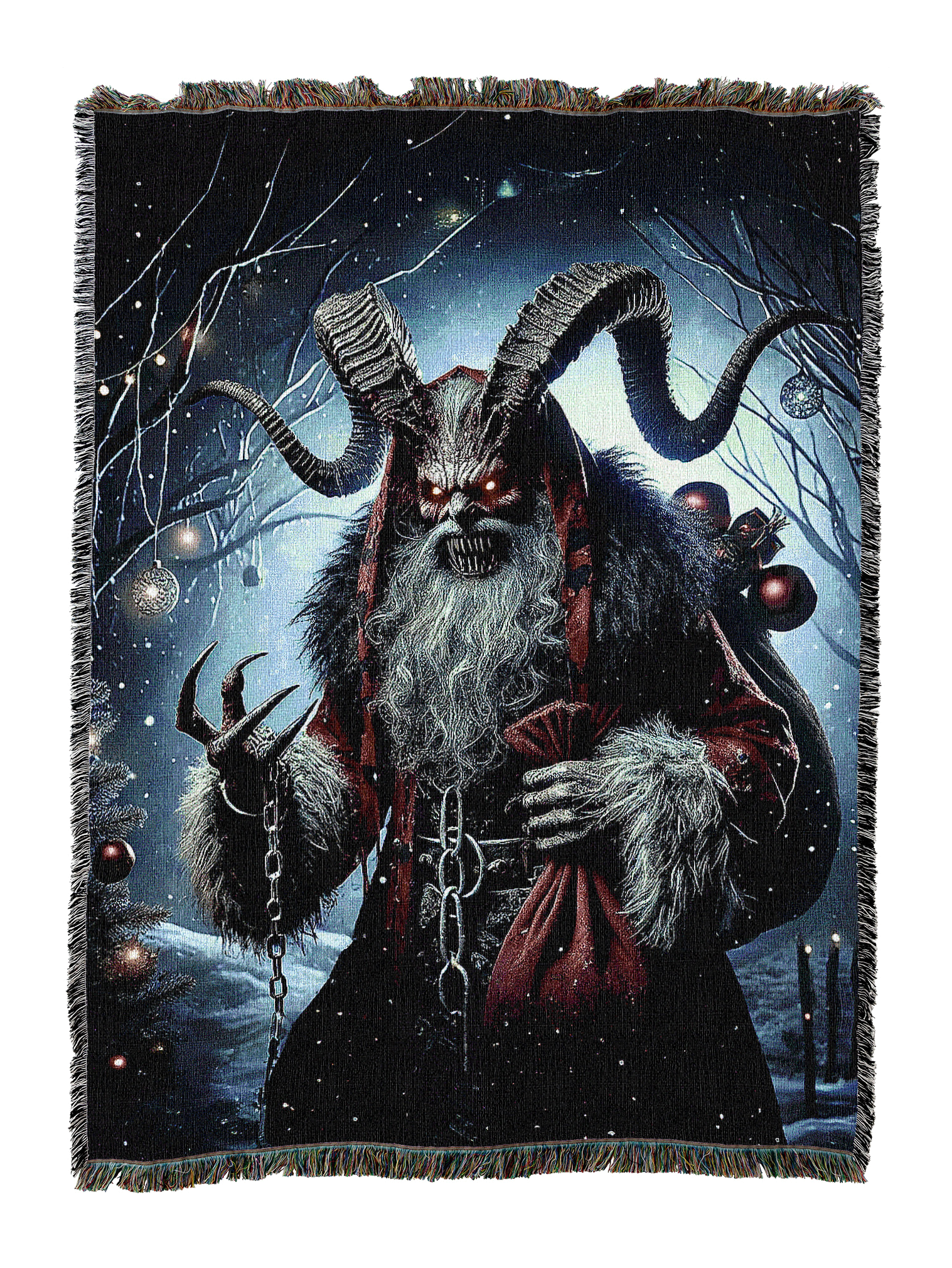 Krampus Christmas Blanket