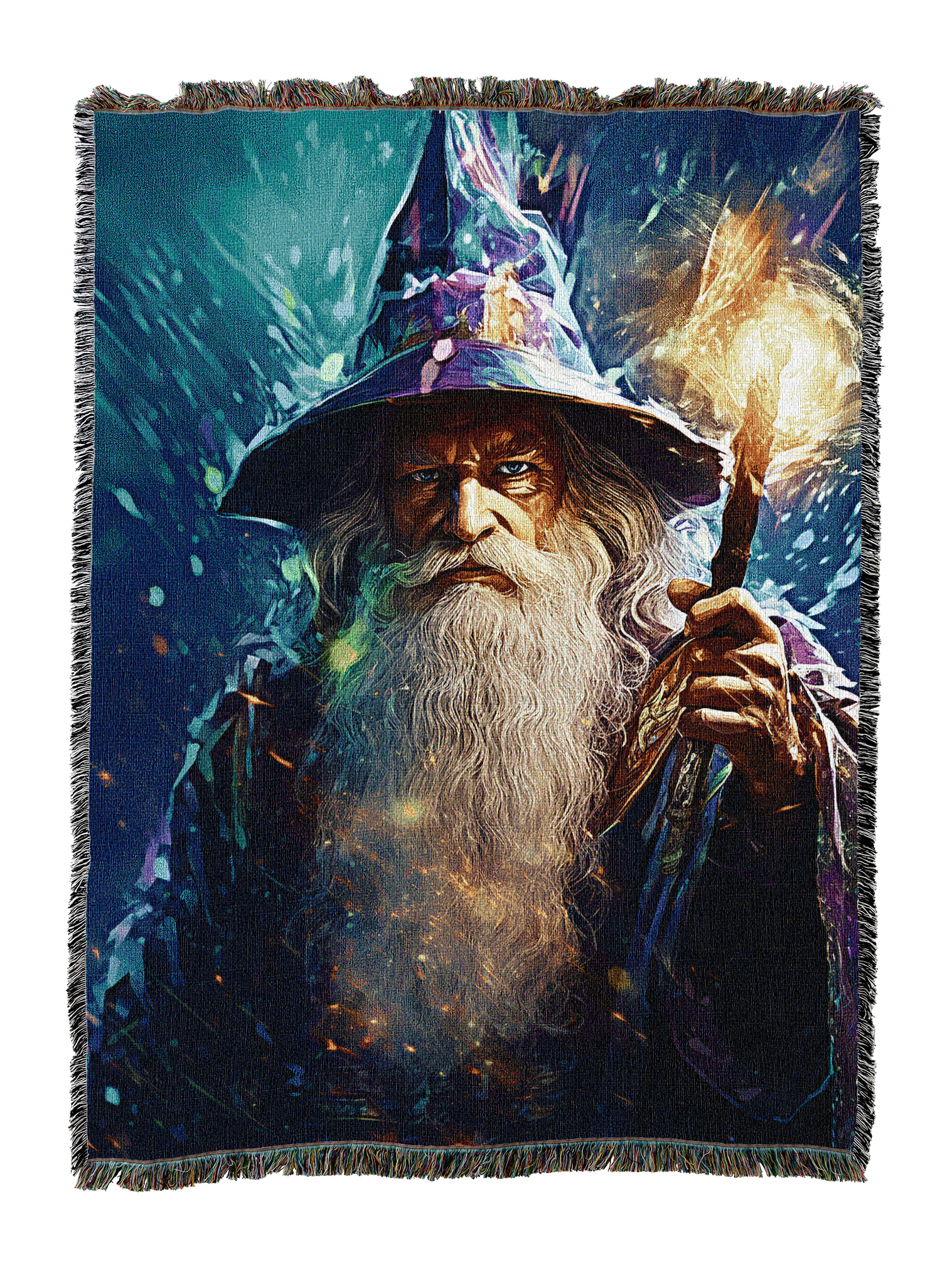 Blue Cosmic Wizard Blanket