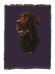 Labrador Retriever Chocolate Blanket