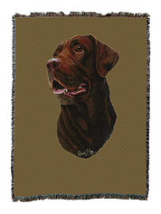 Labrador Retriever Chocolate Blanket