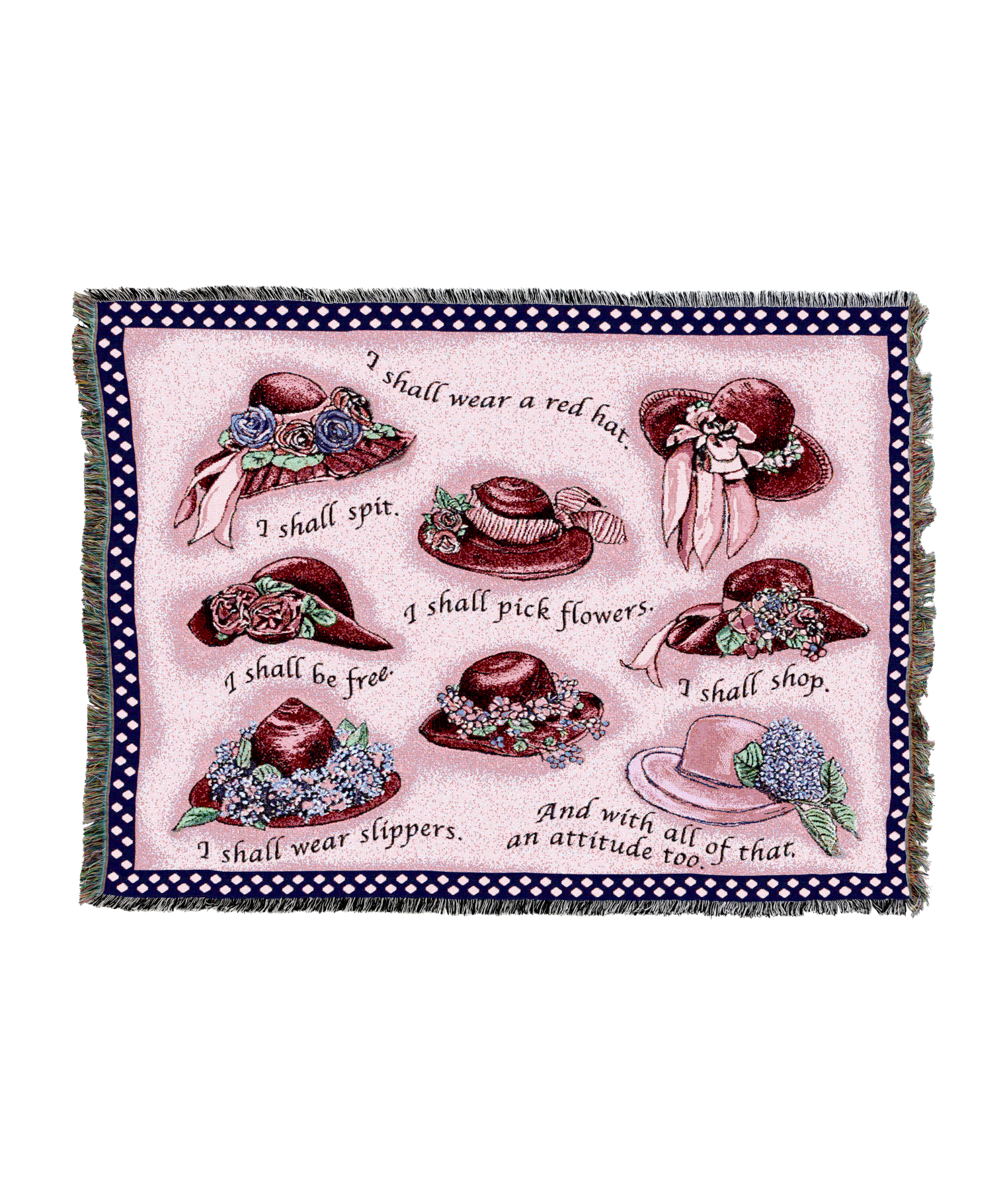 Red Hat Tapestry Blanket