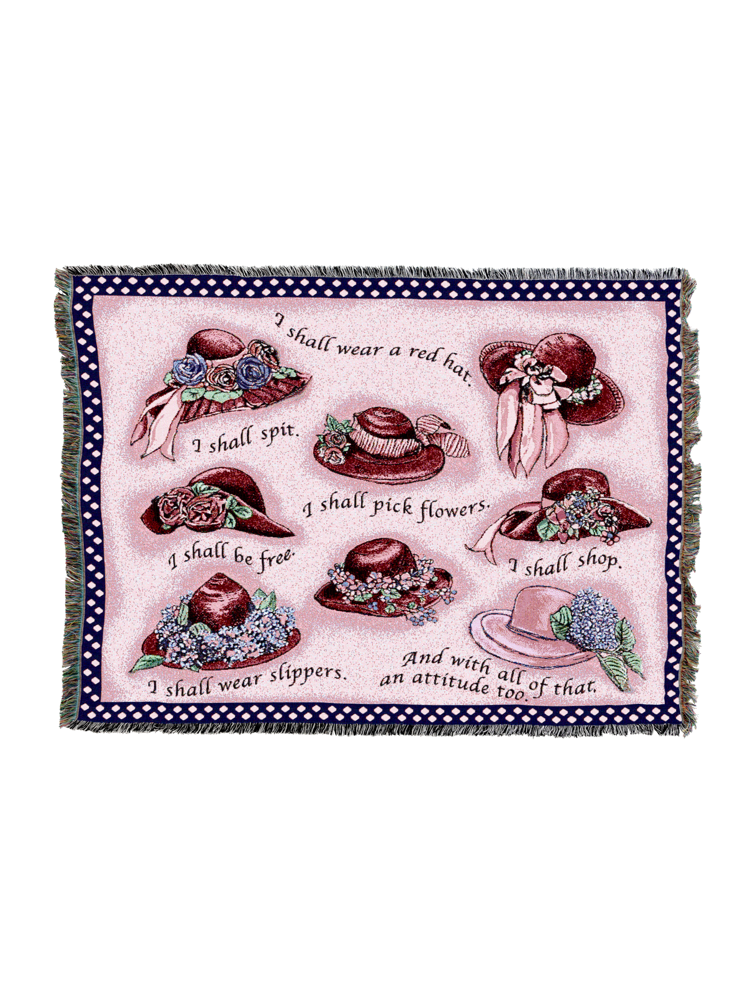 Red Hat Tapestry Blanket