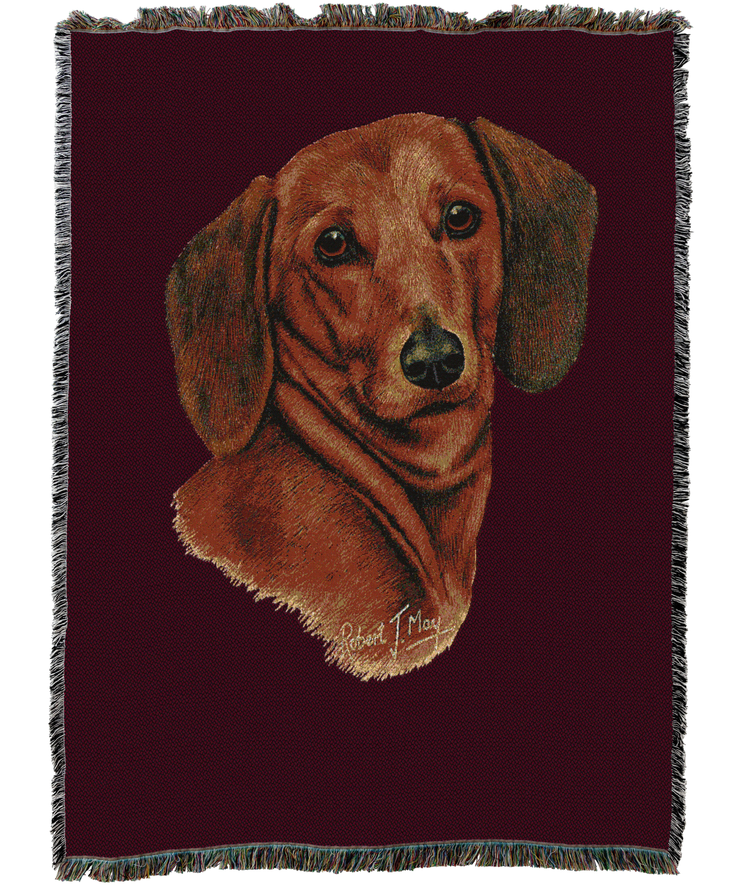 Dachshund Red Blanket