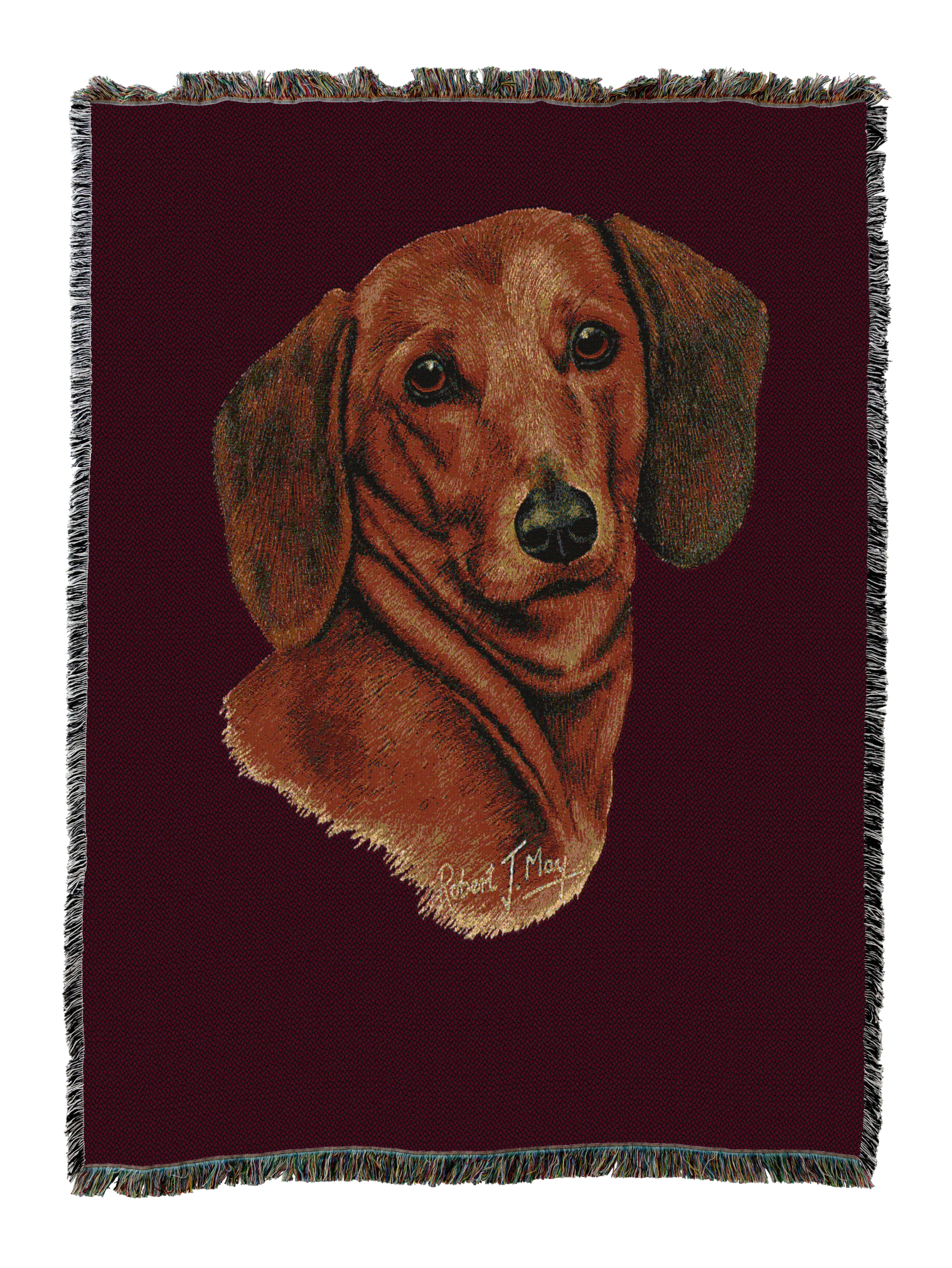 Dachshund Red Blanket