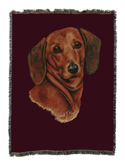 Dachshund Red Blanket