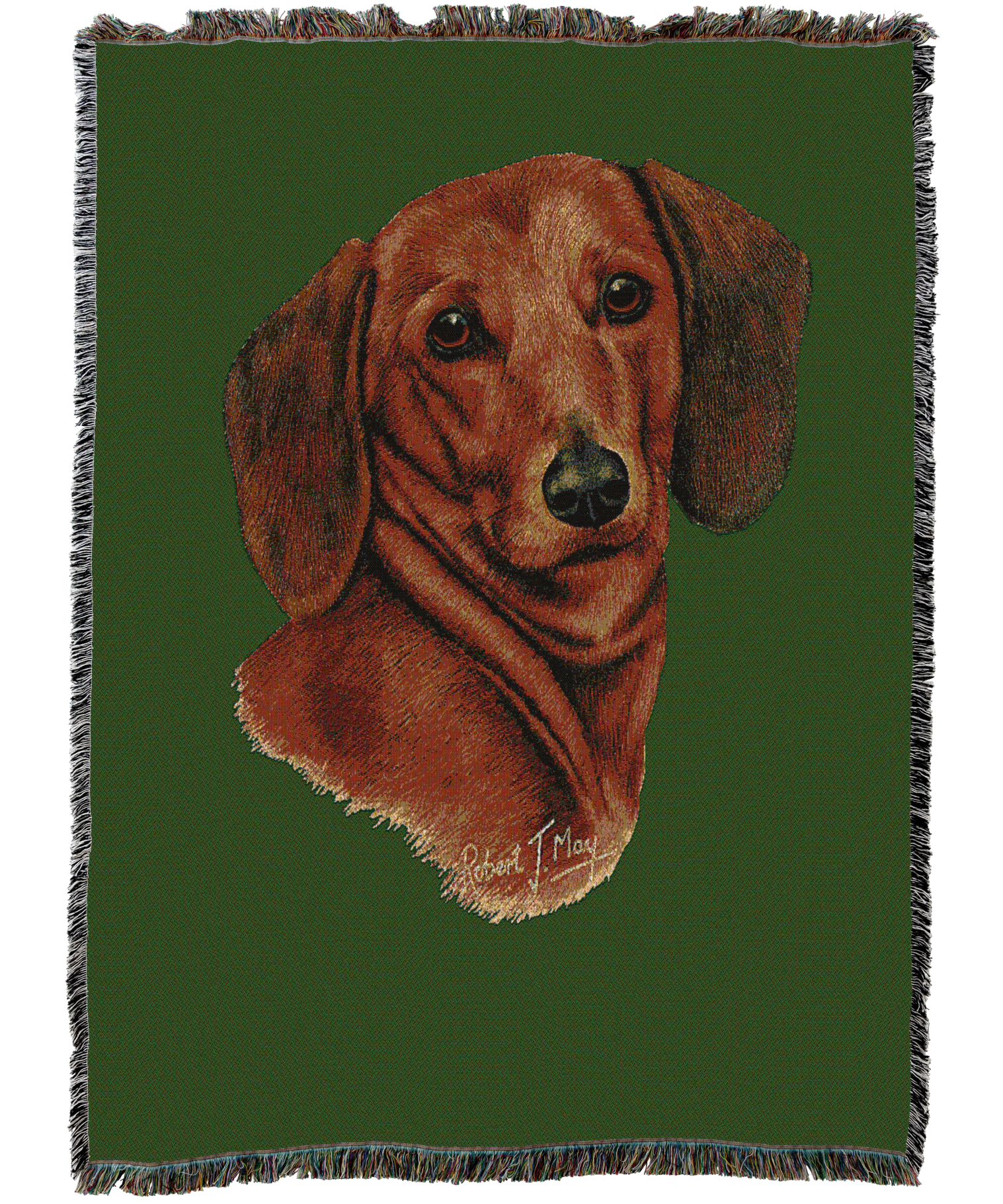 Dachshund Red Blanket