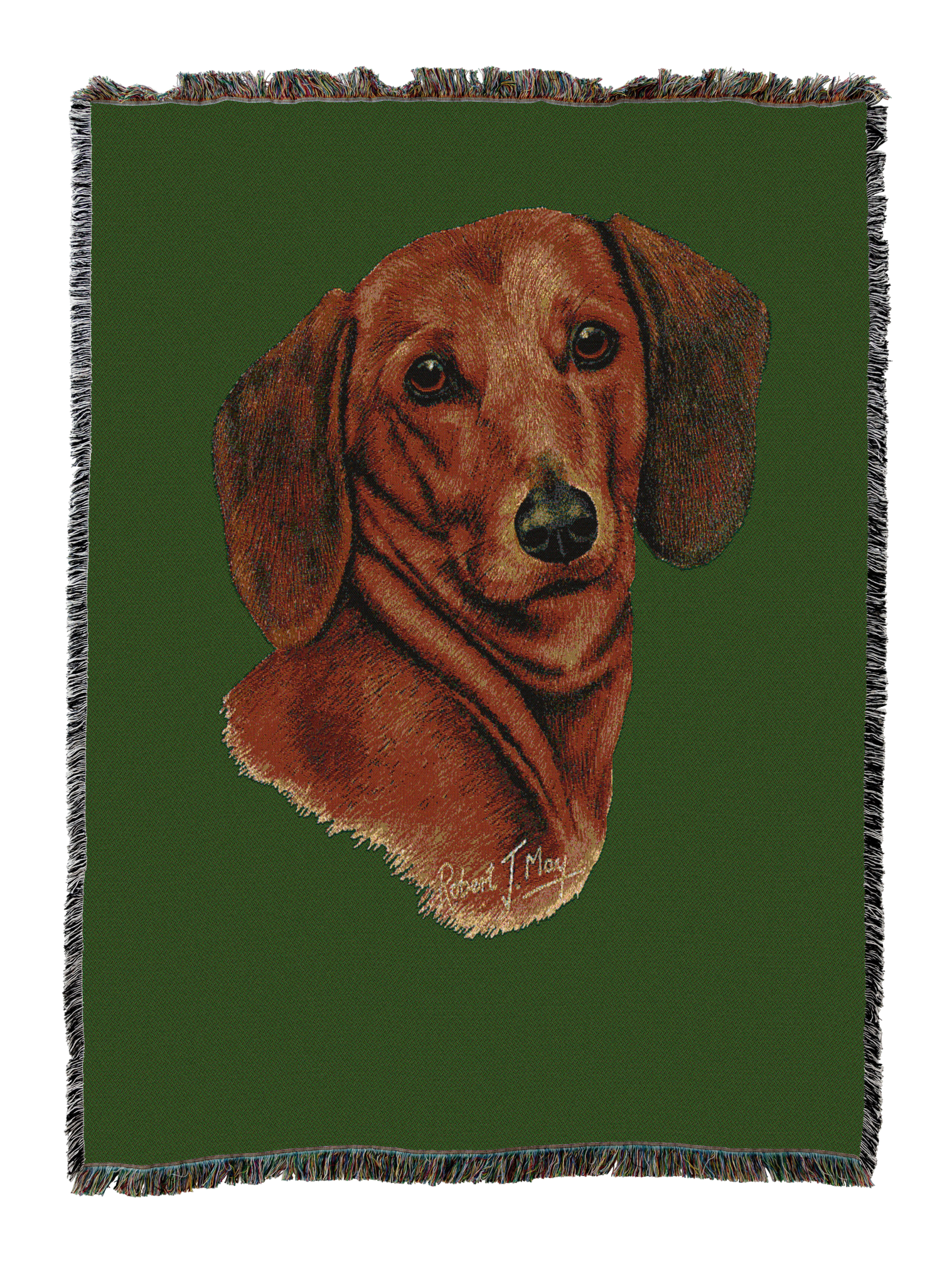 Dachshund Red Blanket