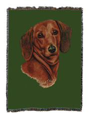 Dachshund Red Blanket