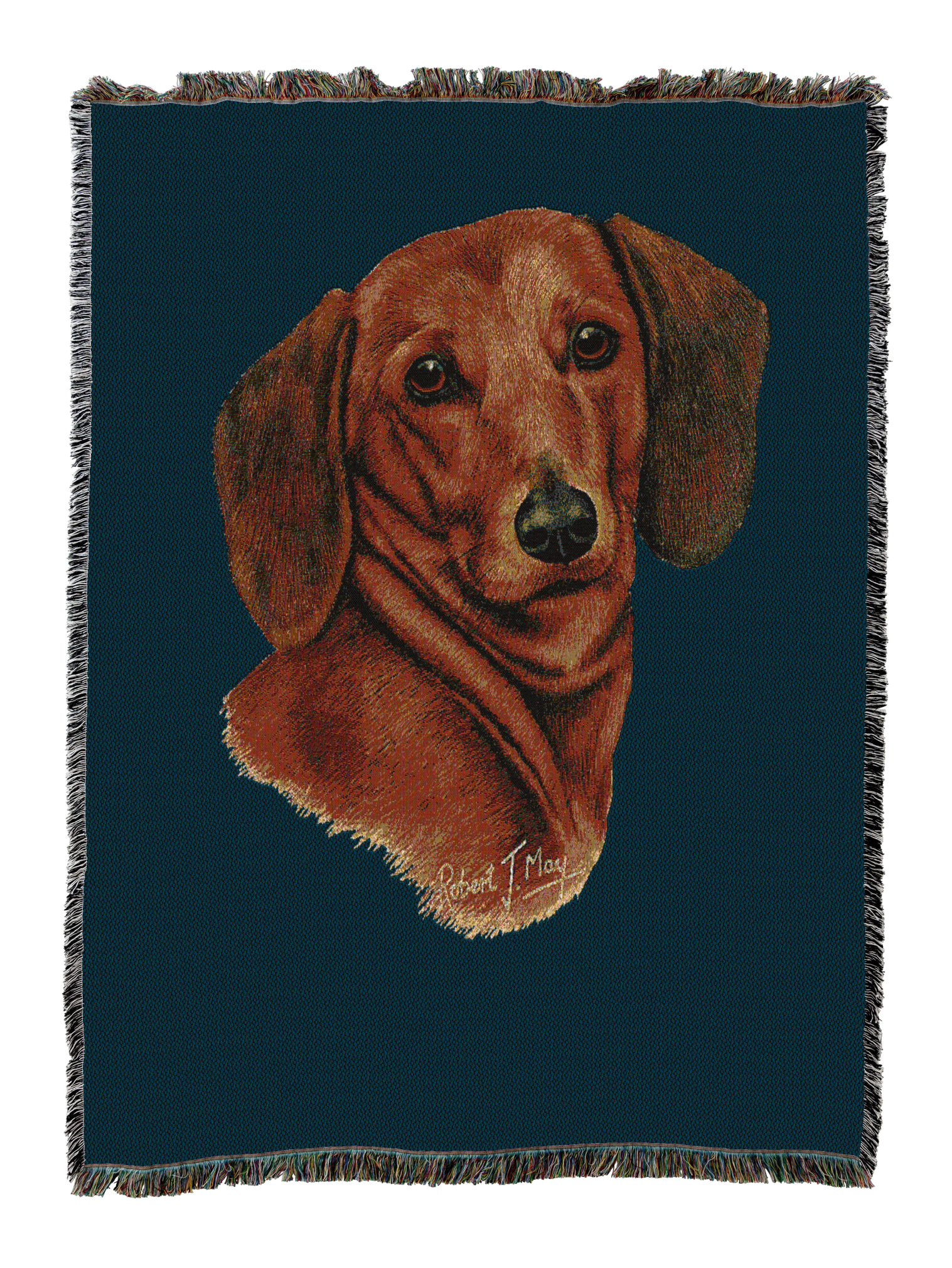 Dachshund Red Blanket