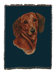 Dachshund Red Blanket