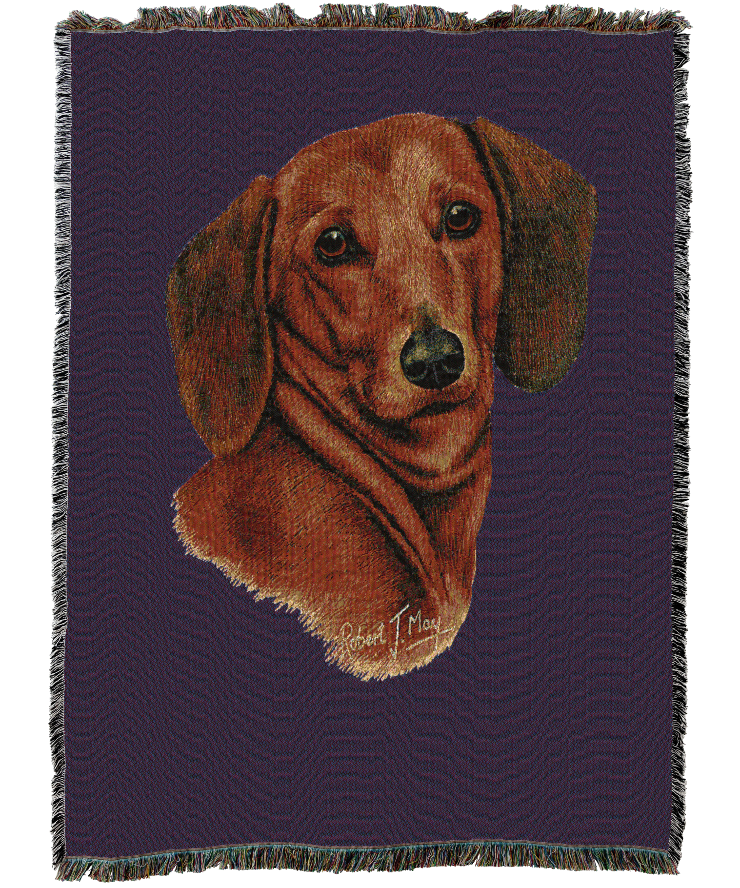Dachshund Red Blanket