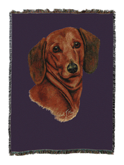 Dachshund Red Blanket