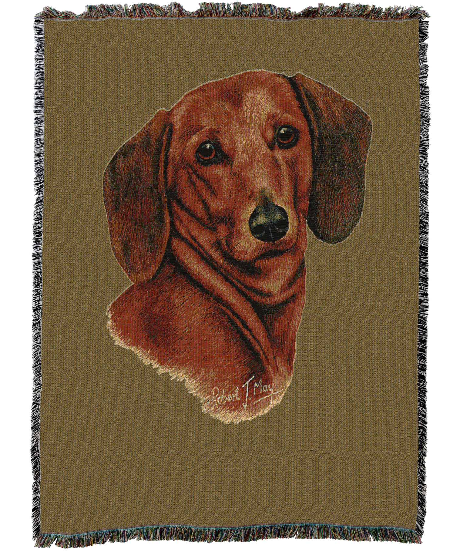 Dachshund Red Blanket