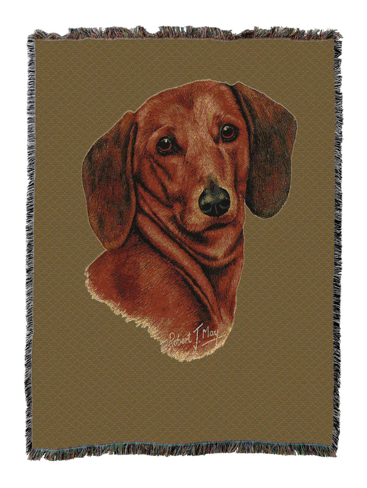 Dachshund Red Blanket