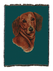 Dachshund Red Blanket