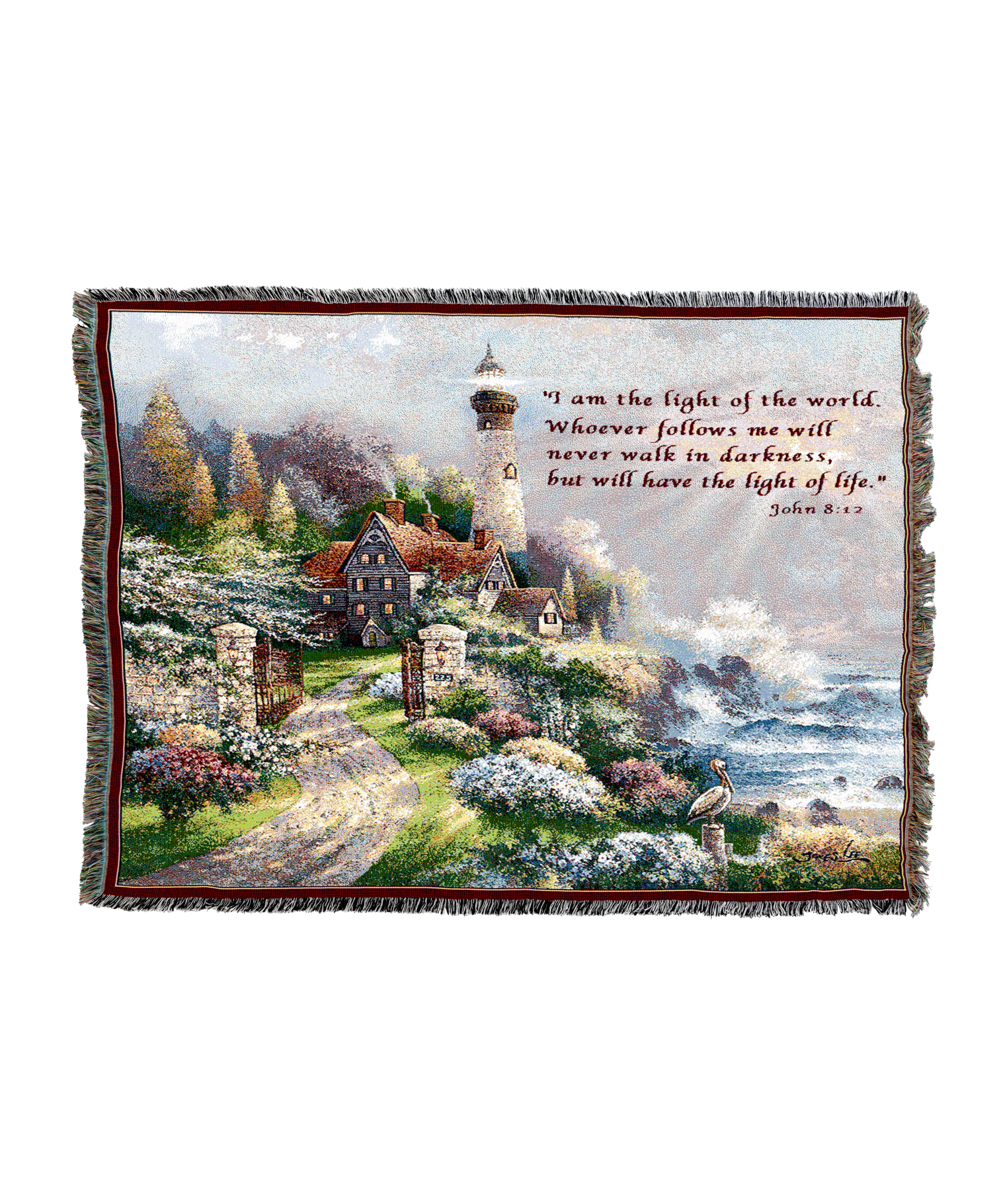 Coastal Splendor with Scripture Blanket