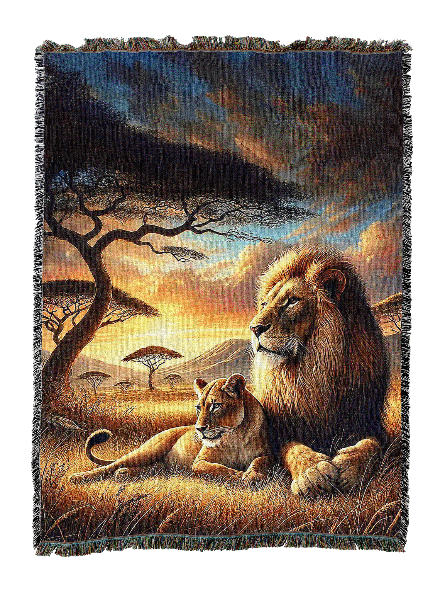 Savanna Lions Blanket
