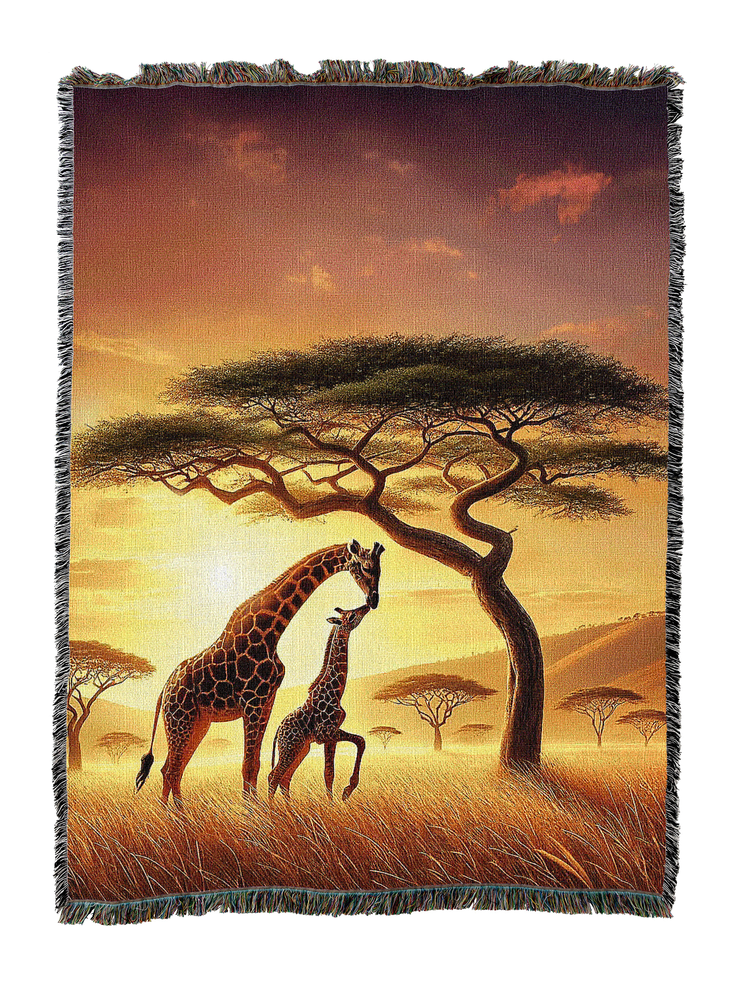 Savanna Giraffes Blanket