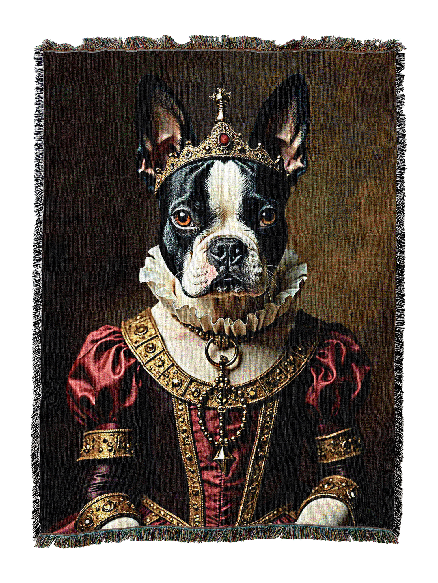 Lady Boston Terrier Blanket