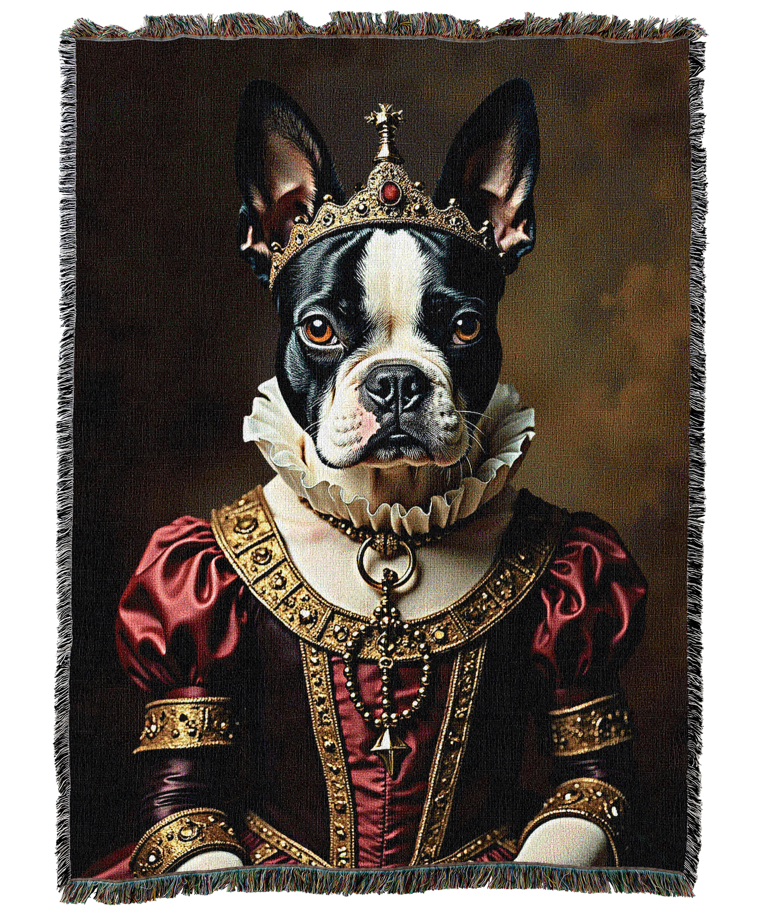 Lady Boston Terrier Blanket