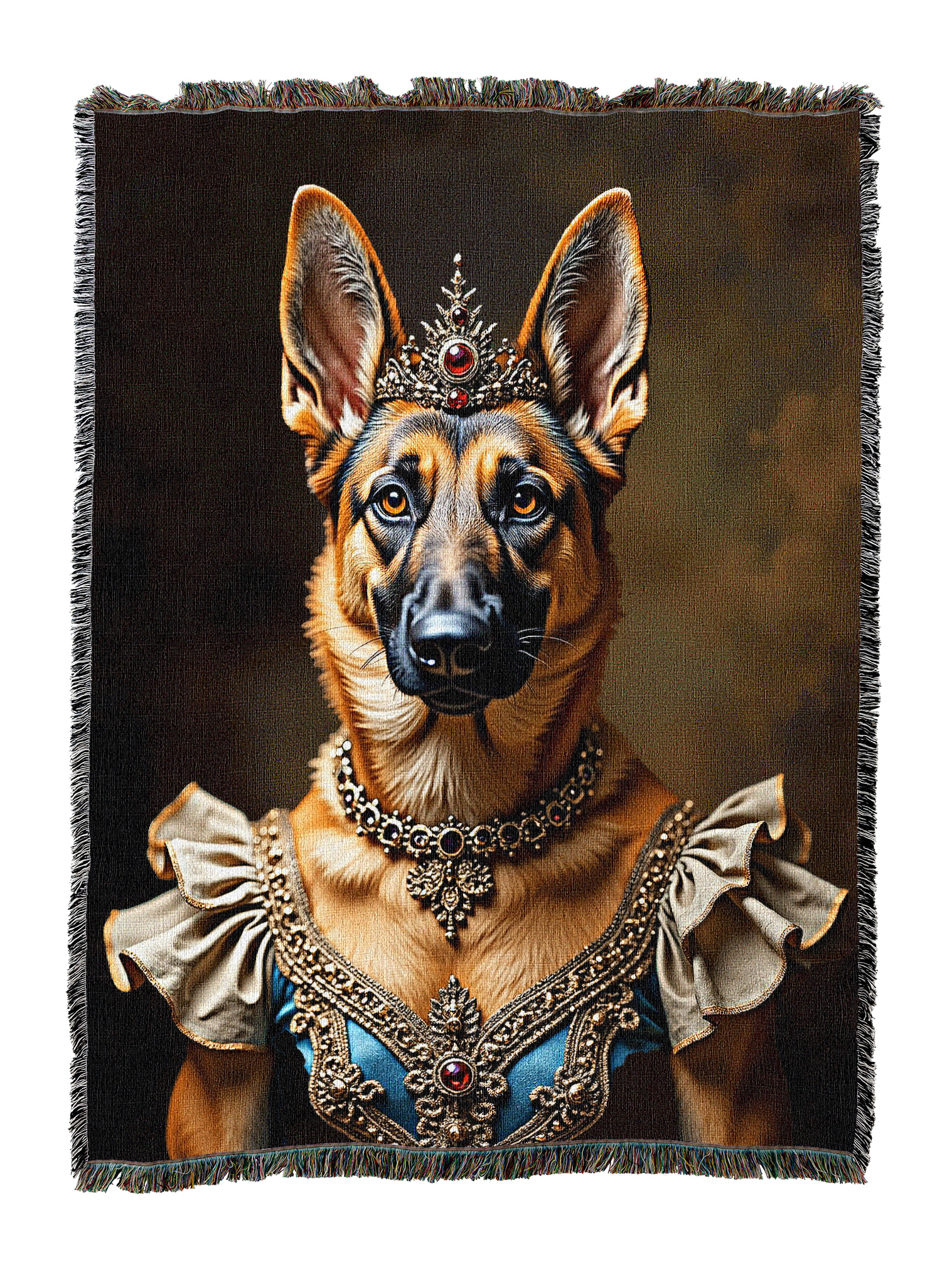 Lady German Shepherd Blanket