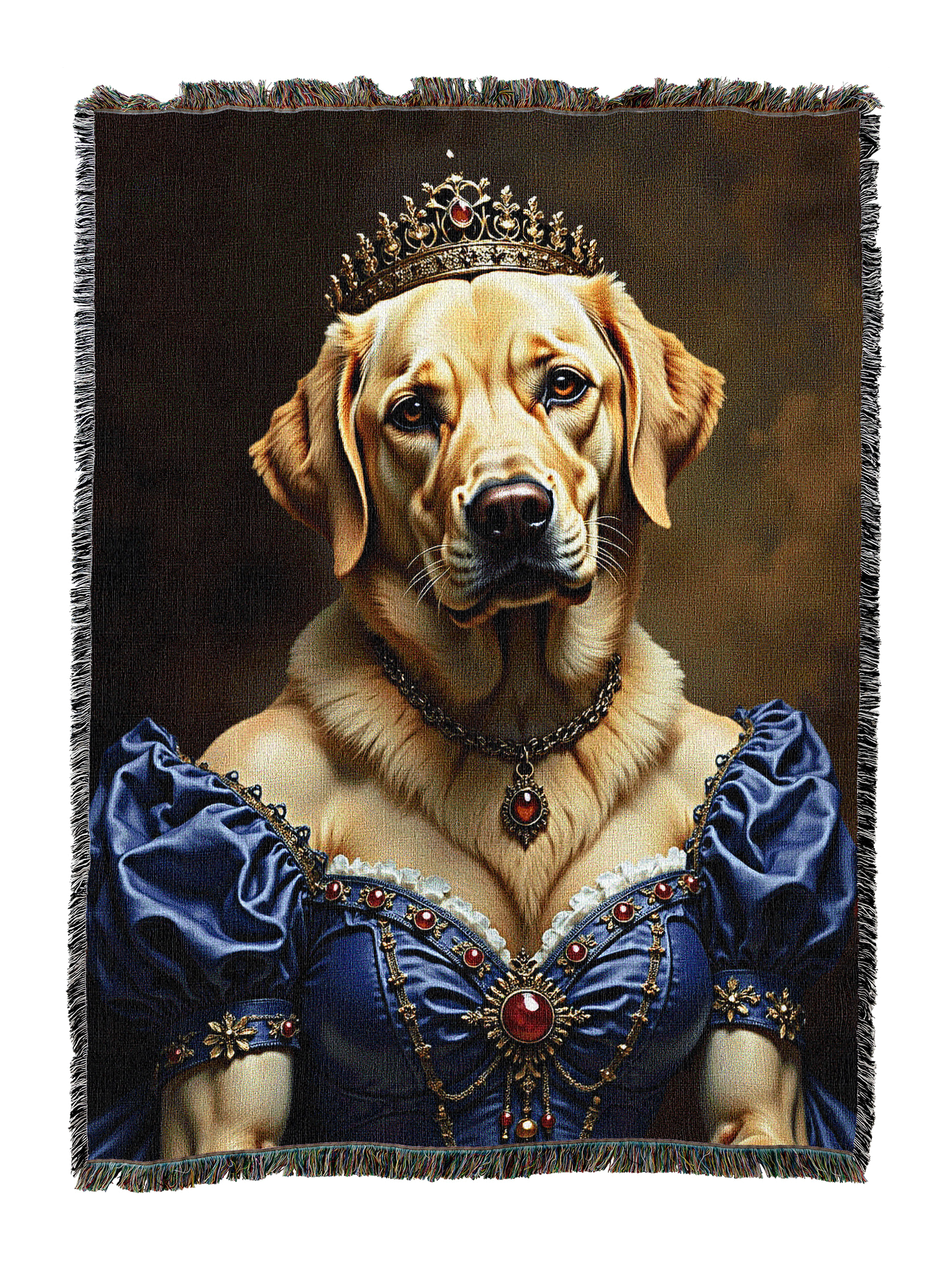 Lady Golden Lab Blanket