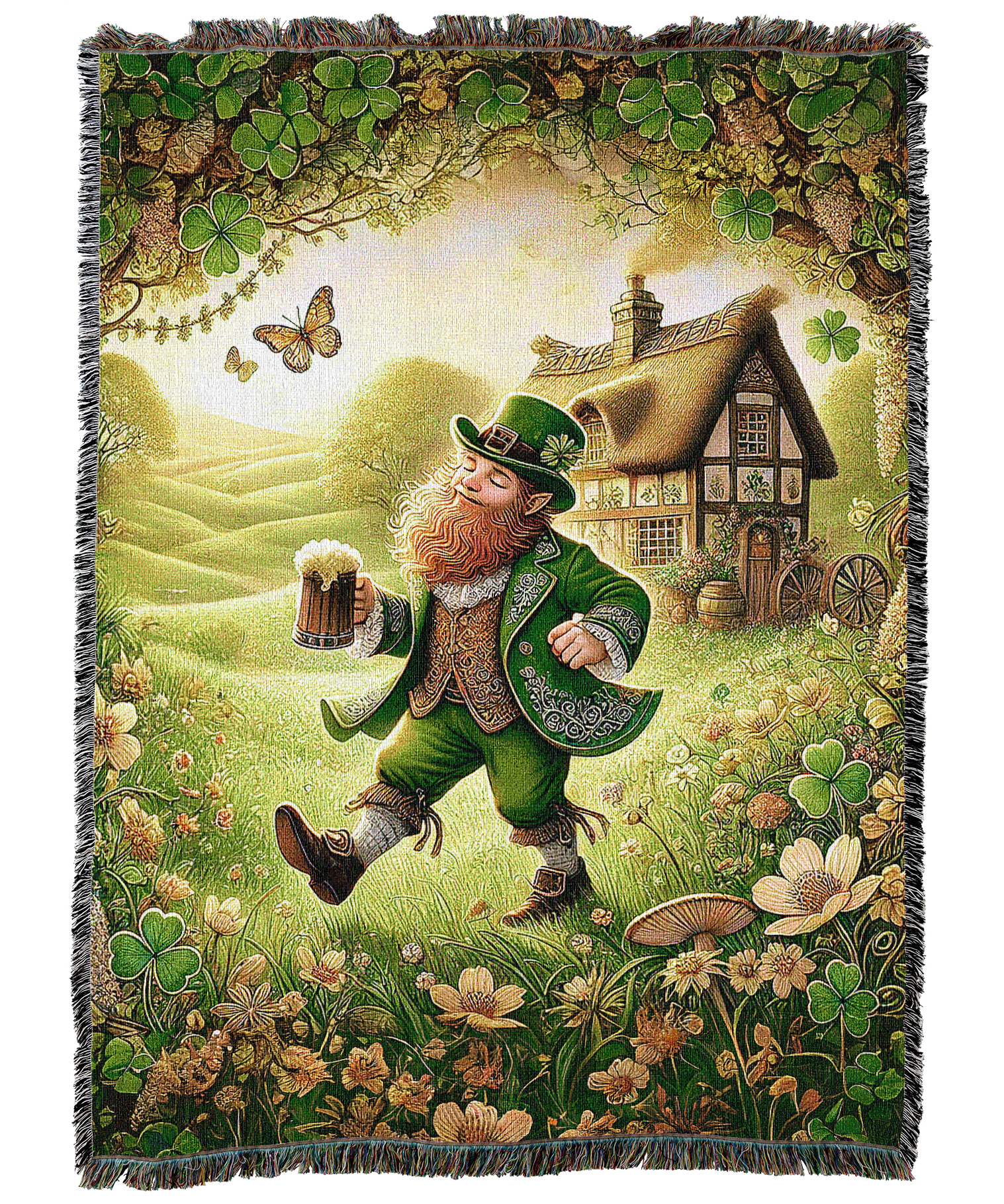 Blissful Leprechaun Blanket