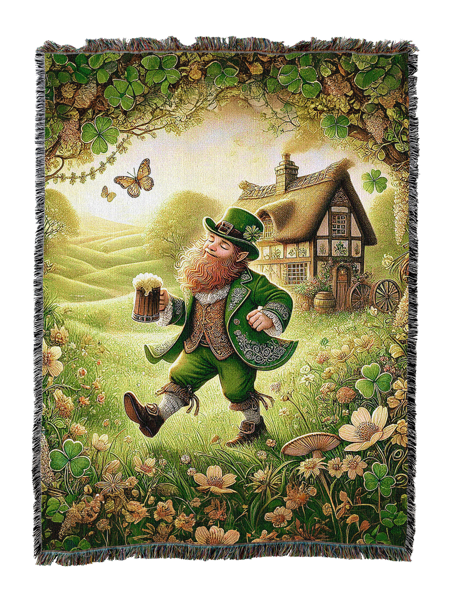 Blissful Leprechaun Blanket