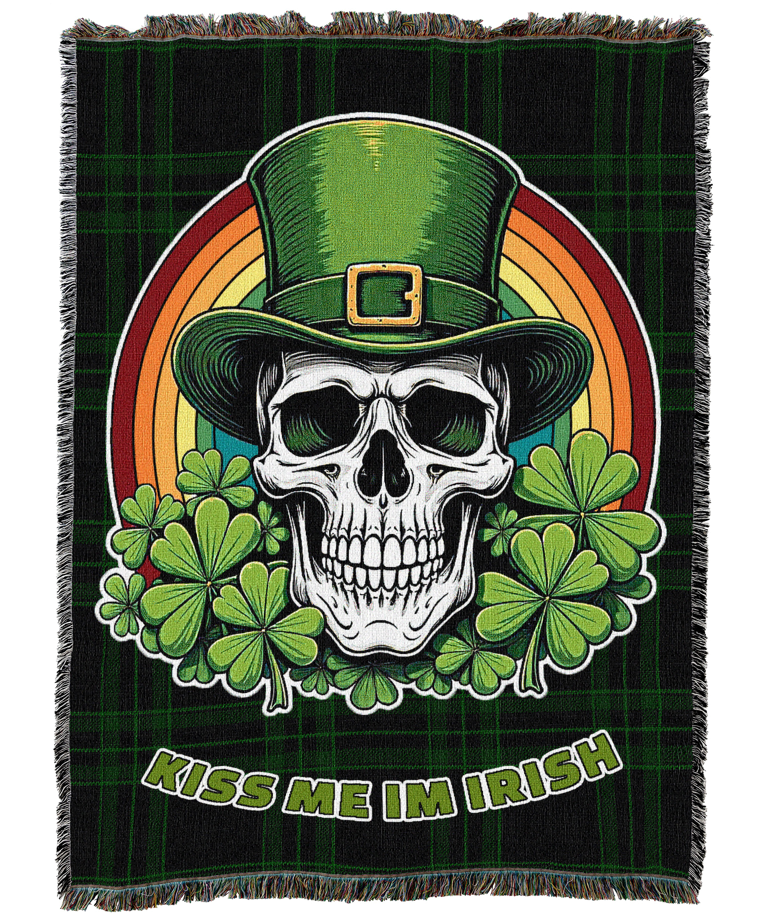St Pats Skull Blanket