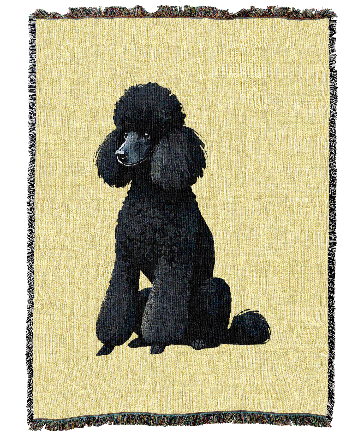 Black Poodle Blanket